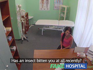 FakeHospital Doctor and nurse enjoy patients wet pussy