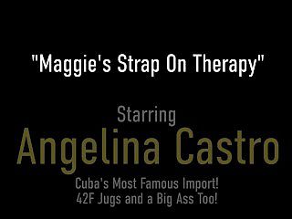 Curvy Maggie Green Releases Tension With Dr Angelina Castro!