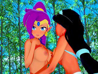 Lesbian - Shantae x Jasmine - Hentai
